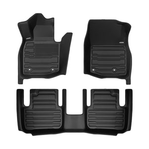 A set of black TuxMat car floor mats for Mazda CX-50 models.