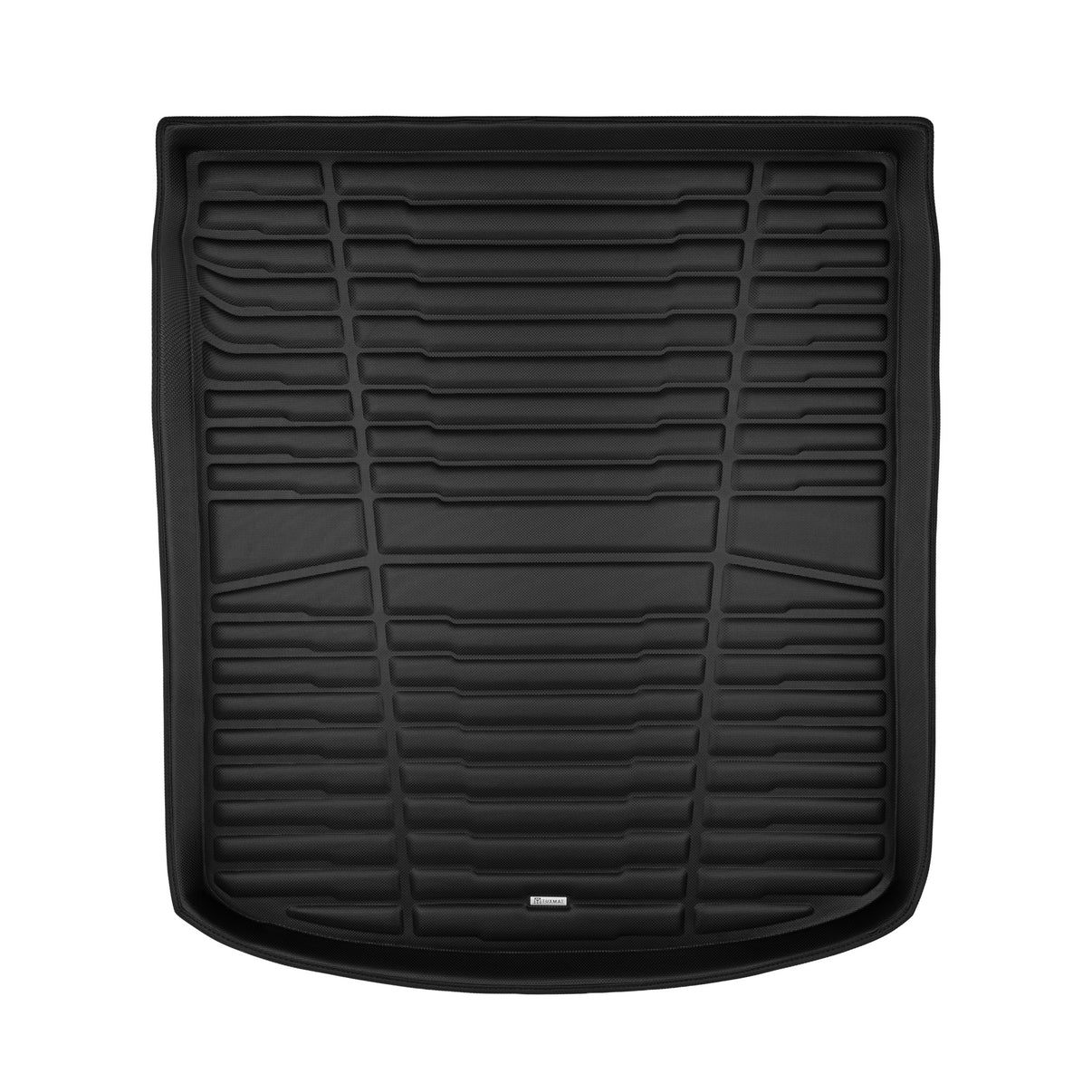A set of black TuxMat trunk mats for Audi A6/S6 models.