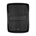 A set of black TuxMat trunk mats for BMW 5-Series models.