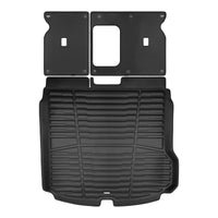 Black / Trunk Mats Only / T1D3 - Rear Top Level SuperTrunk - Complete Back Seat & Trunk Coverage ($179.50)