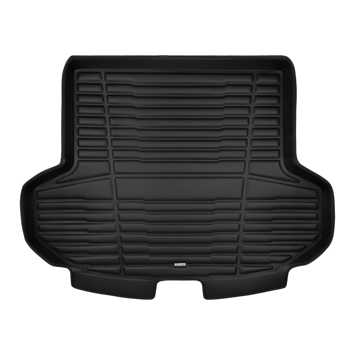 A set of black TuxMat trunk mats for Toyota Crown models.