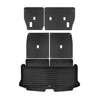 Black / Trunk Mats Only / TED5 - SuperTrunk - Powered Third Row Seats - Complete Back Seat & Trunk Coverage ($199.80)