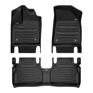 A set of black TuxMat car floor mats for Nissan Murano models.