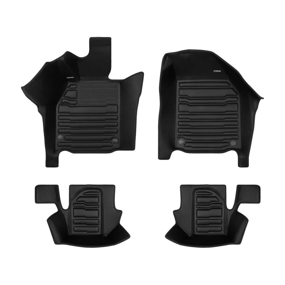 A set of black TuxMat car floor mats for Porsche 911 models.
