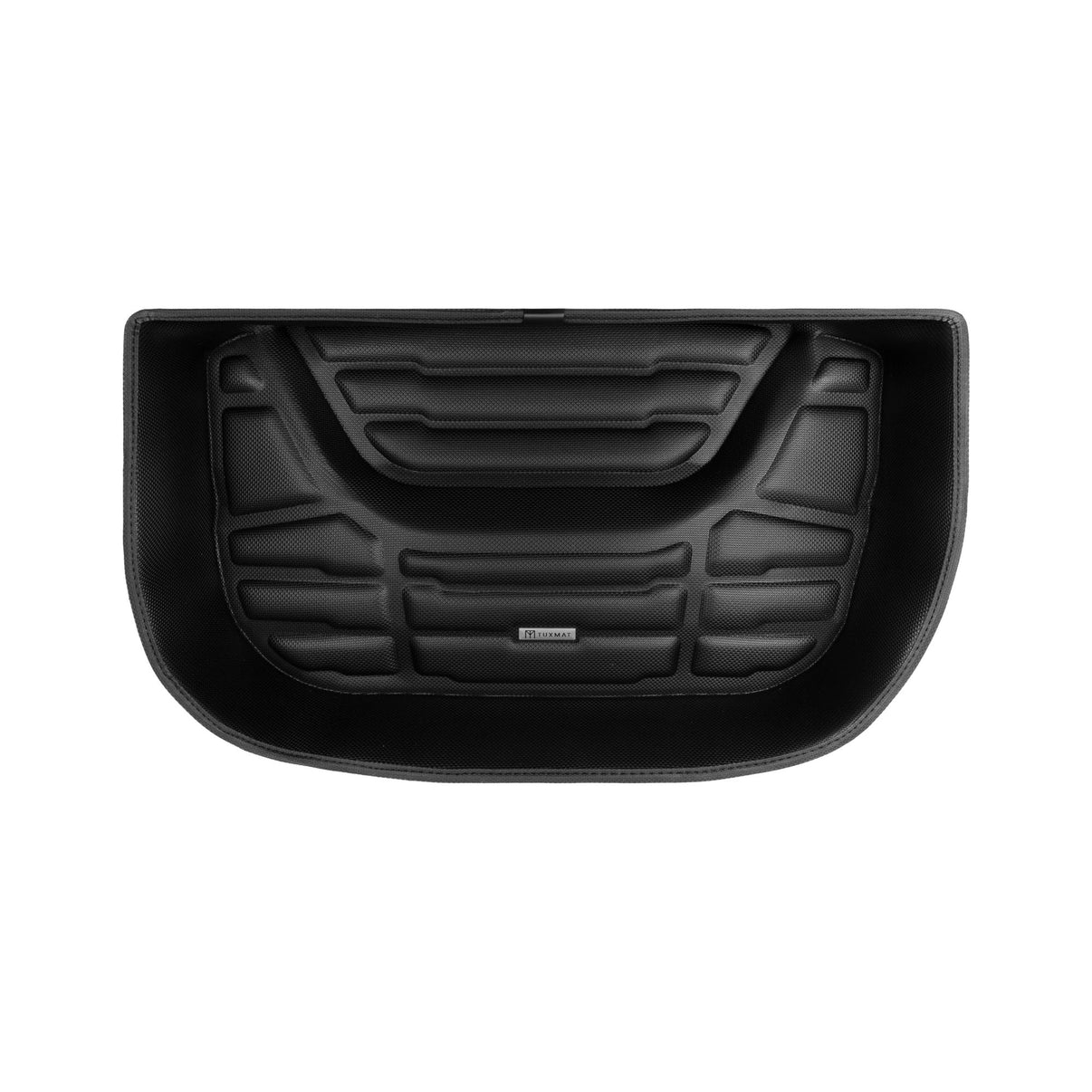 A set of black TuxMat trunk mats for Porsche 911 models.