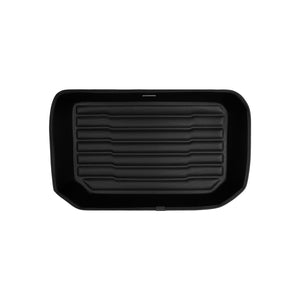 A set of black TuxMat trunk mats for Porsche 911 models.