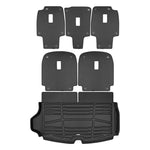 A set of black TuxMat trunk mats for Volvo EX90 models.