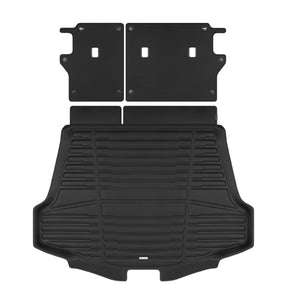 A set of black TuxMat trunk mats for Lexus RZ models.