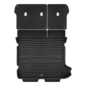A set of black TuxMat trunk mats for Kia EV6 models.