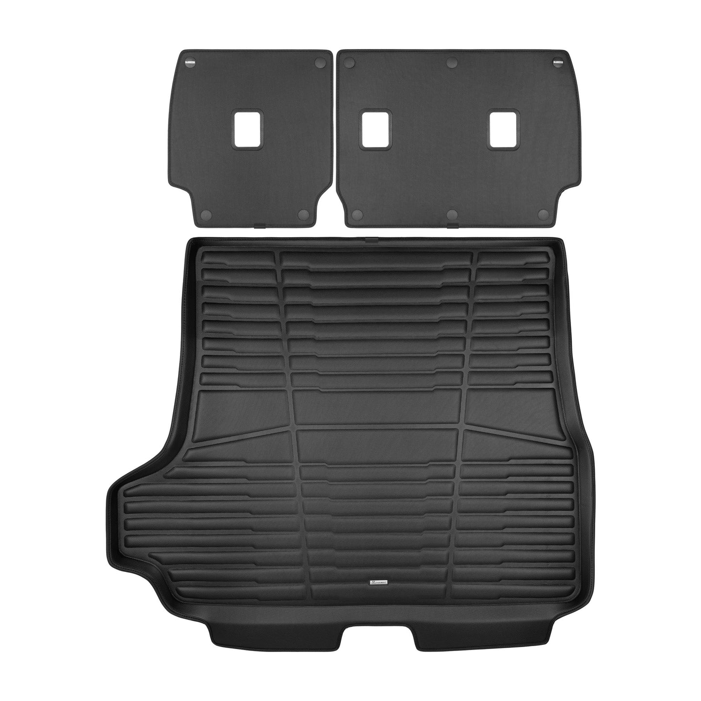 A set of black TuxMat trunk mats for Toyota 4Runner models.