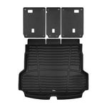 A set of black TuxMat trunk mats for Audi Q5/Q5 Sportback/SQ5/SQ5 Sportback 3rd Generation models.