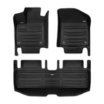 A set of black TuxMat car floor mats for Kia EV4 models.