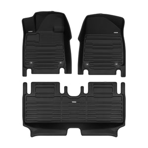 A set of black TuxMat car floor mats for Hyundai Ioniq 6 N models.