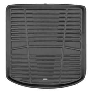 A set of black TuxMat trunk mats for Audi A5 models.