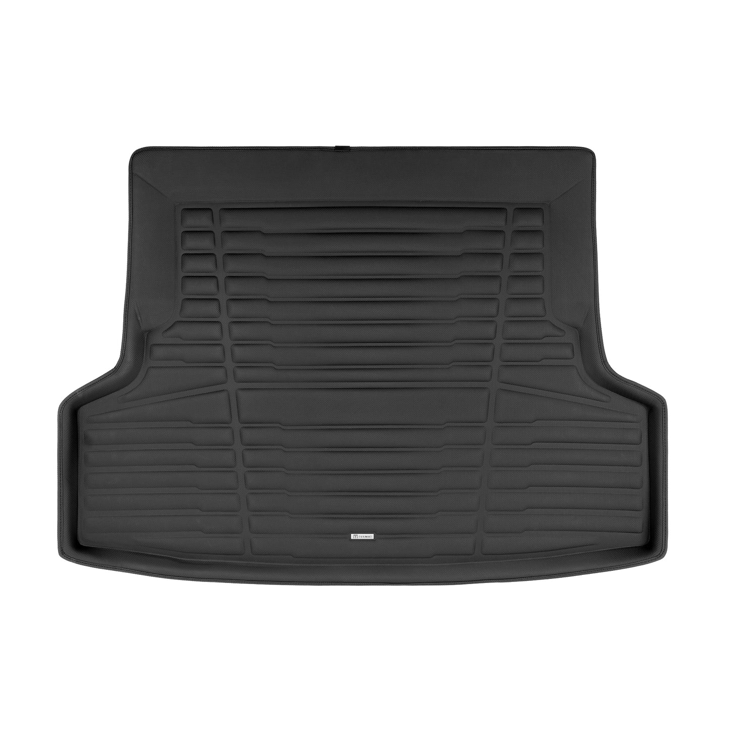 A set of black TuxMat trunk mats for Subaru WRX/STI models.