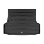 A set of black TuxMat trunk mats for Subaru WRX/STI models.