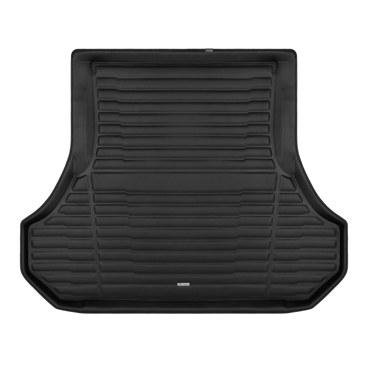 A set of black TuxMat trunk mats for Chrysler 300 models.