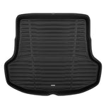 A set of black TuxMat trunk mats for Kia Stinger models.