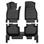 A set of black TuxMat car floor mats for BMW X2 models.