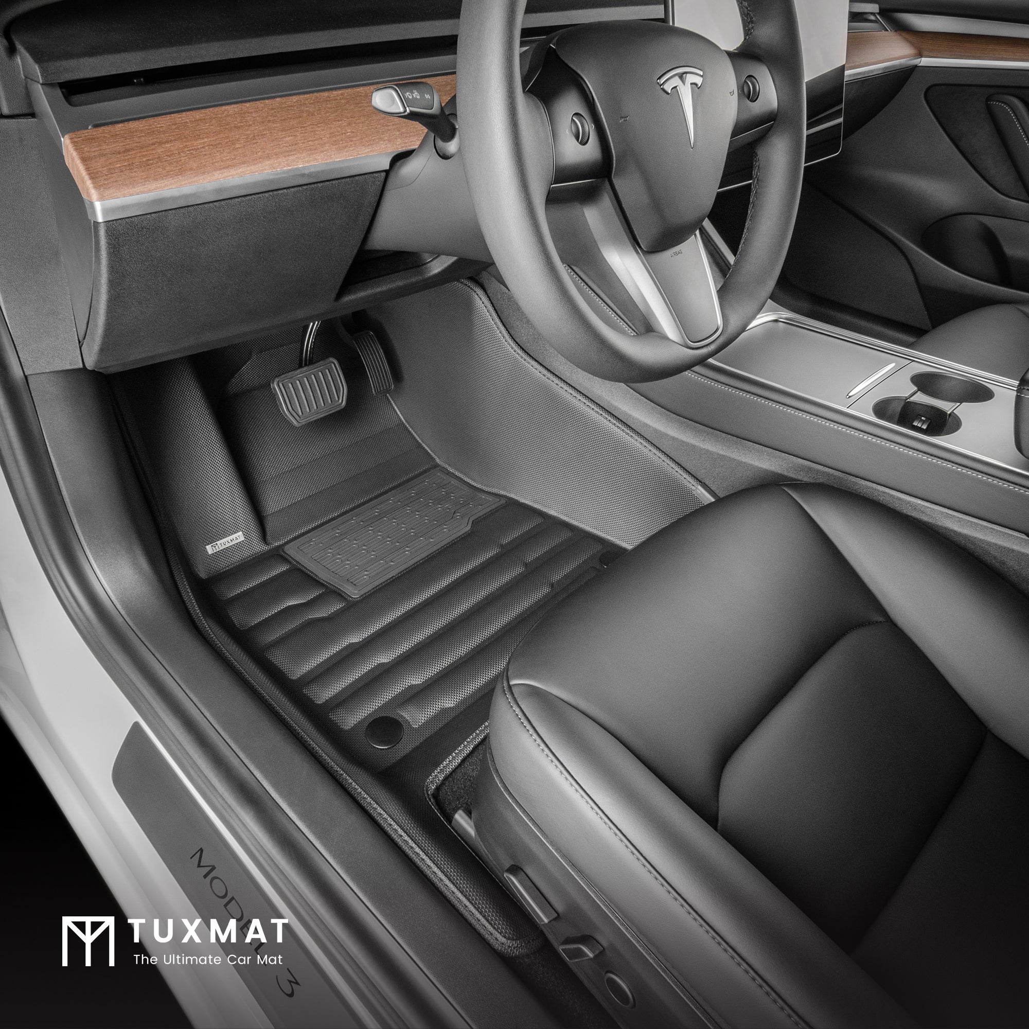 Tesla Model 3 Custom Car Mats, Extreme Coverage