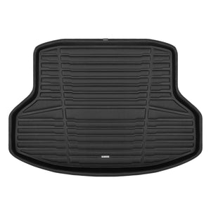 A set of black TuxMat trunk mats for Honda Insight models.