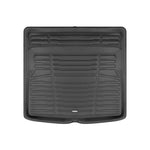 A set of black TuxMat trunk mats for Volvo S60 models.