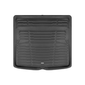 A set of black TuxMat trunk mats for Volvo S60 models.