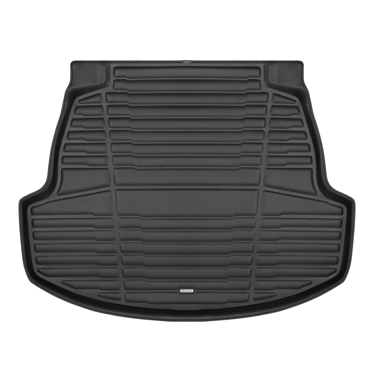 A set of black TuxMat trunk mats for Toyota Corolla models.