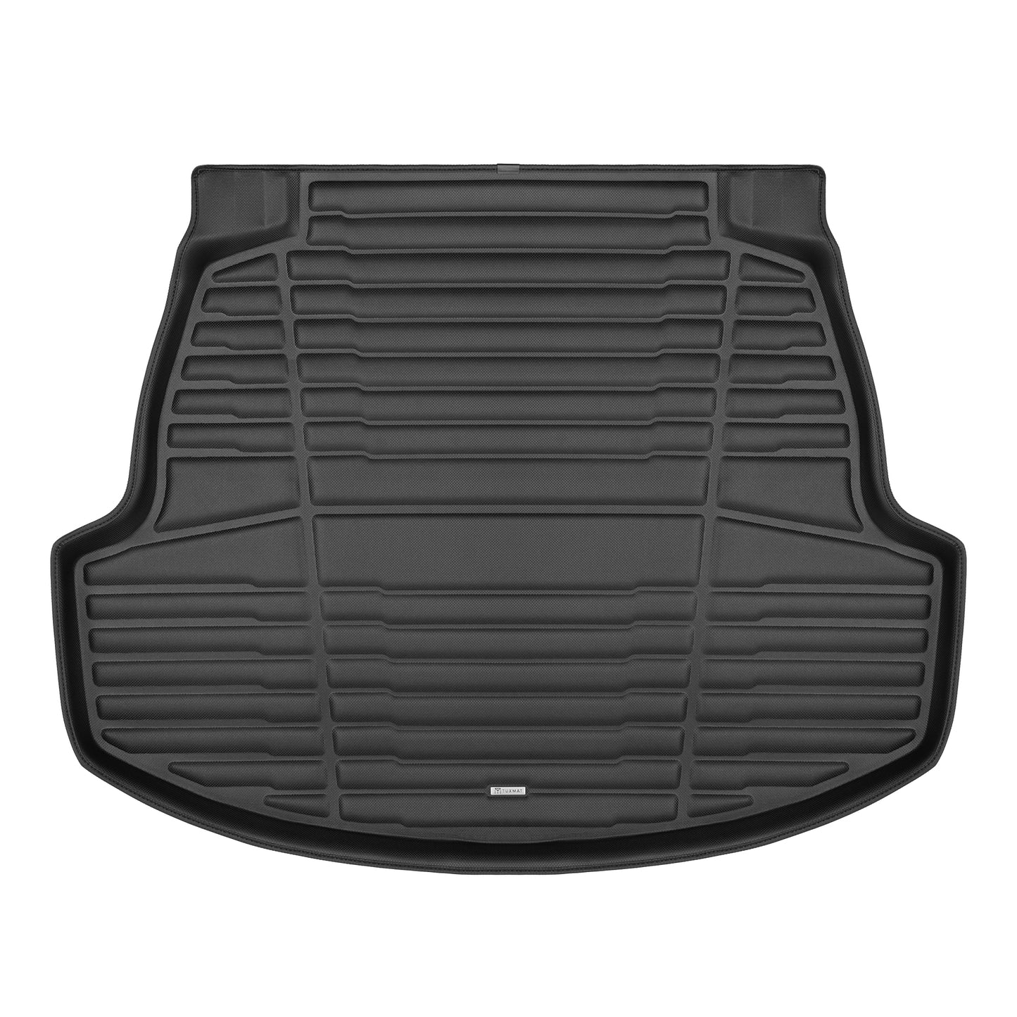 A set of black TuxMat trunk mats for Toyota Corolla models.