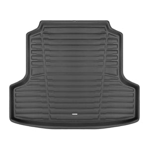 A set of black TuxMat trunk mats for Nissan Altima models.