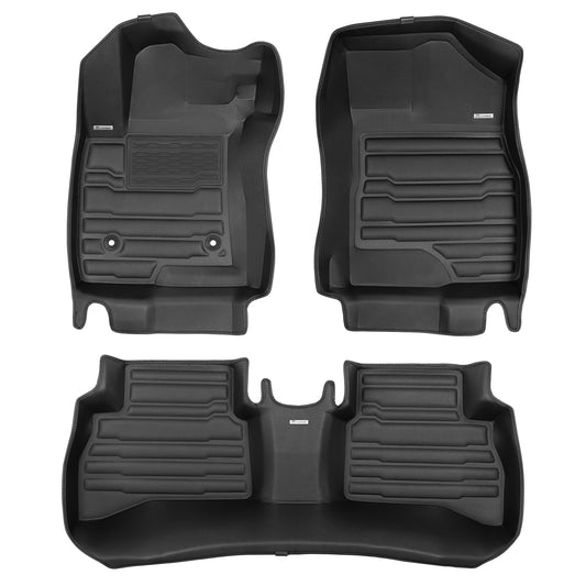 A set of black TuxMat car floor mats for Buick Encore GX models.