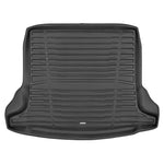 A set of black TuxMat trunk mats for Mercedes-Benz CLA models.