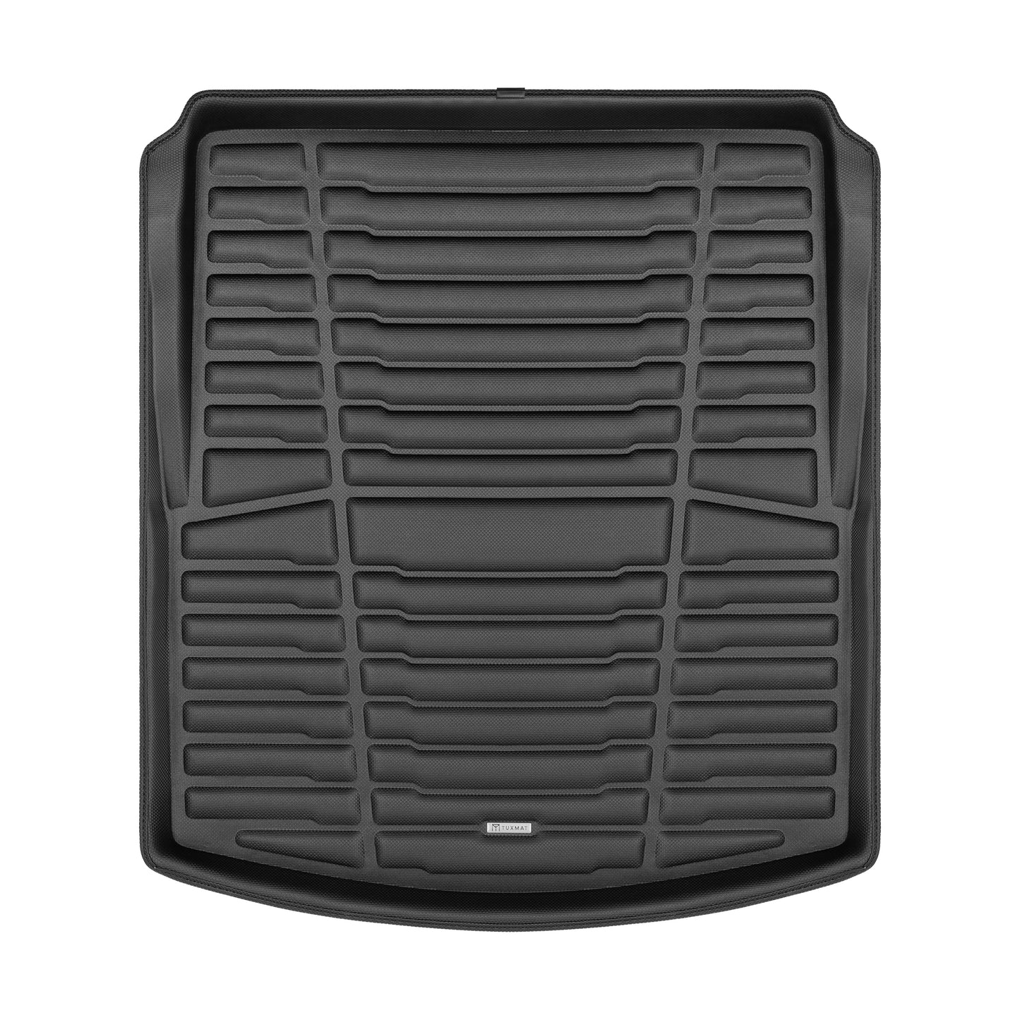 A set of black TuxMat trunk mats for Cadillac CT4 models.