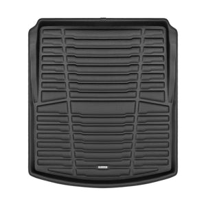 A set of black TuxMat trunk mats for Cadillac CT4 models.