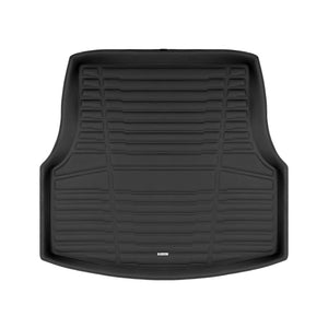 A set of black TuxMat trunk mats for Genesis G80 models.